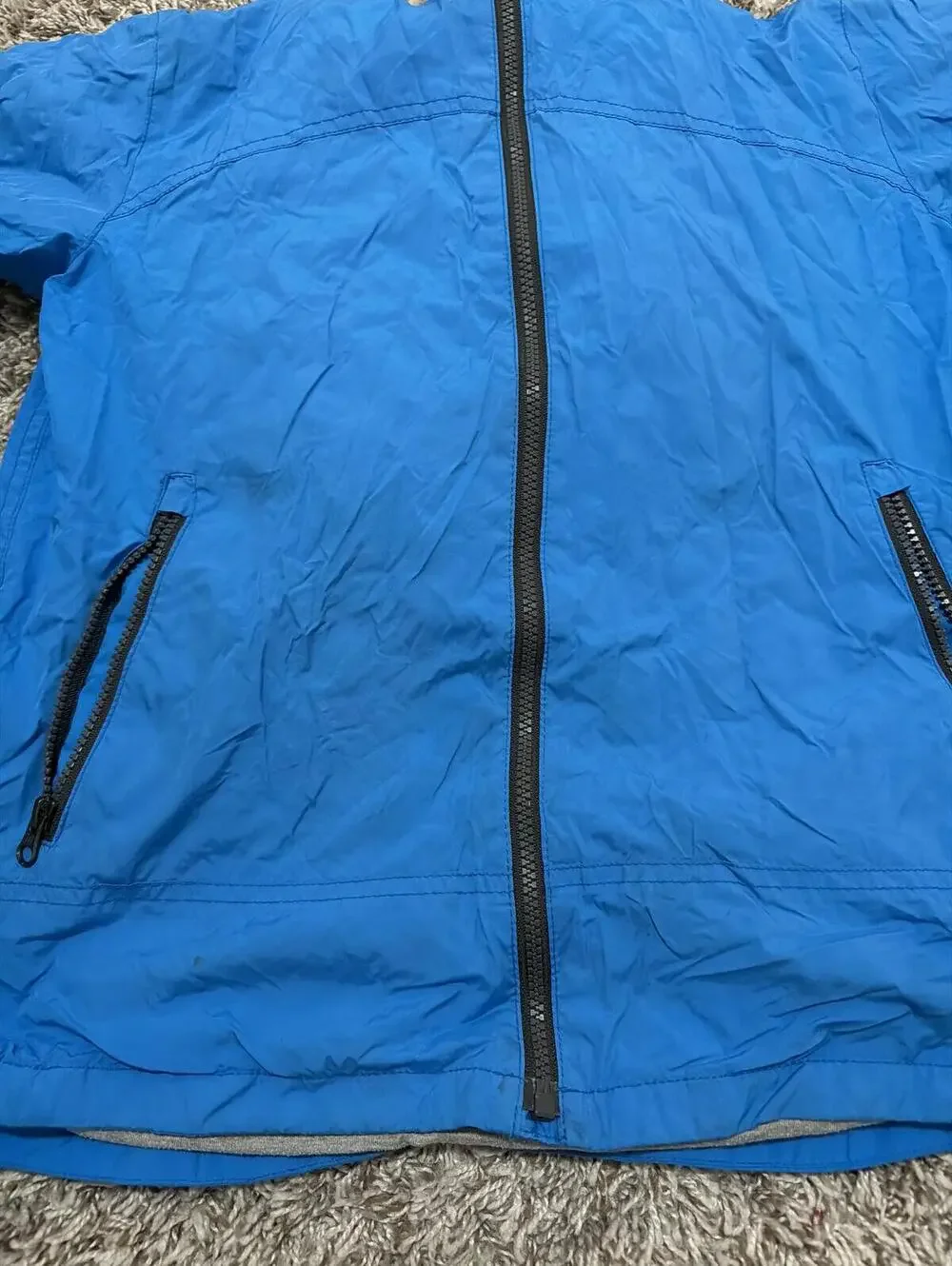Gap Kids XXL Blue Hooded Jacket with Zipper Pockets
